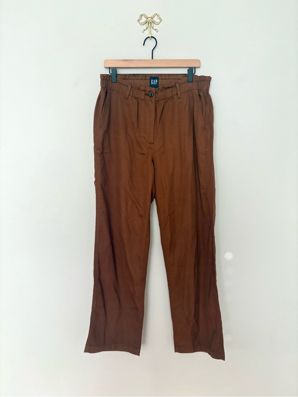 GAP Rust Brown Relaxed Fit Chinos